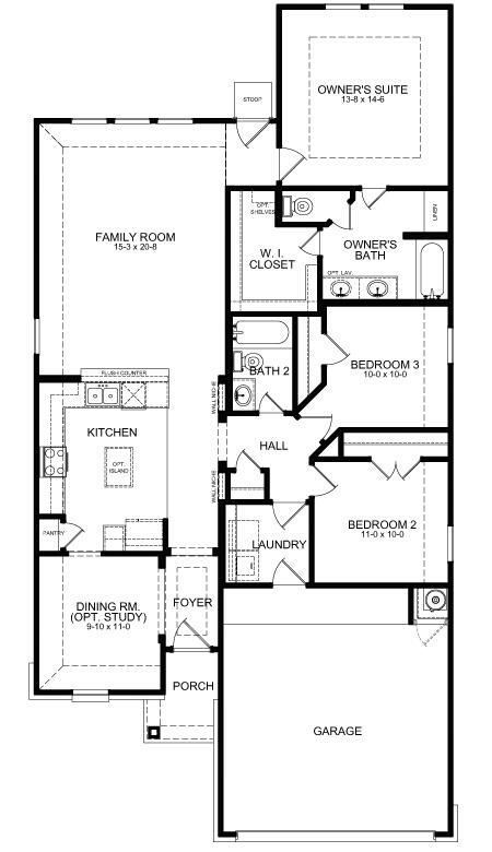 Builder in North Houston - Tyler Floor Plan - First America Homes