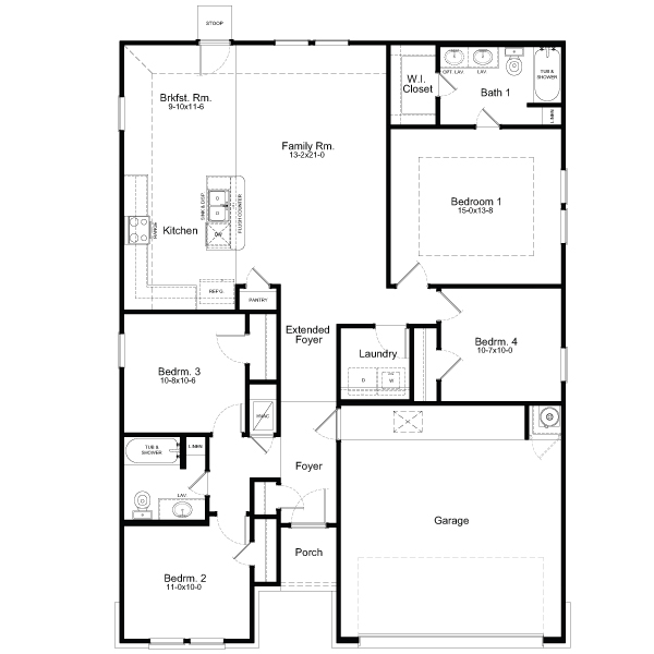 Builder in North Houston - Golden Floor Plan - First America Homes