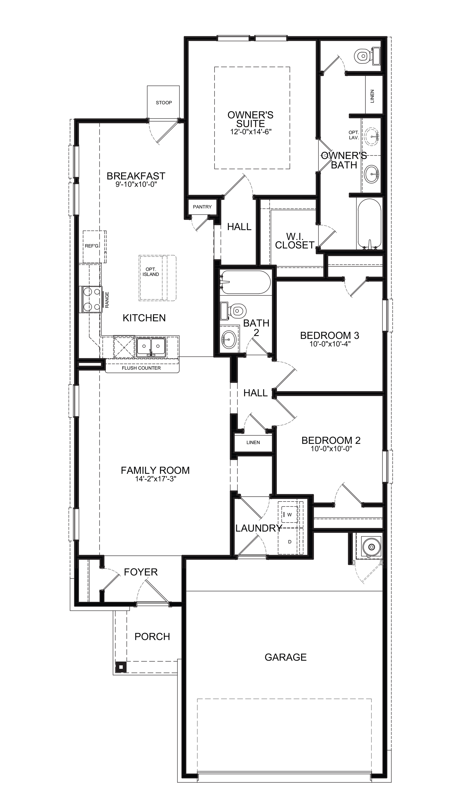 Builder in North Houston - Guadalupe Floor Plan - First America Homes