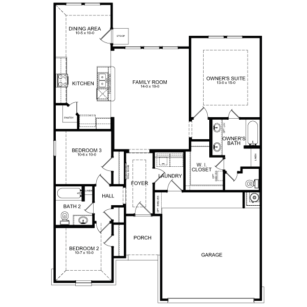 Builder In North Houston - Monroe Floor Plan - First America Homes