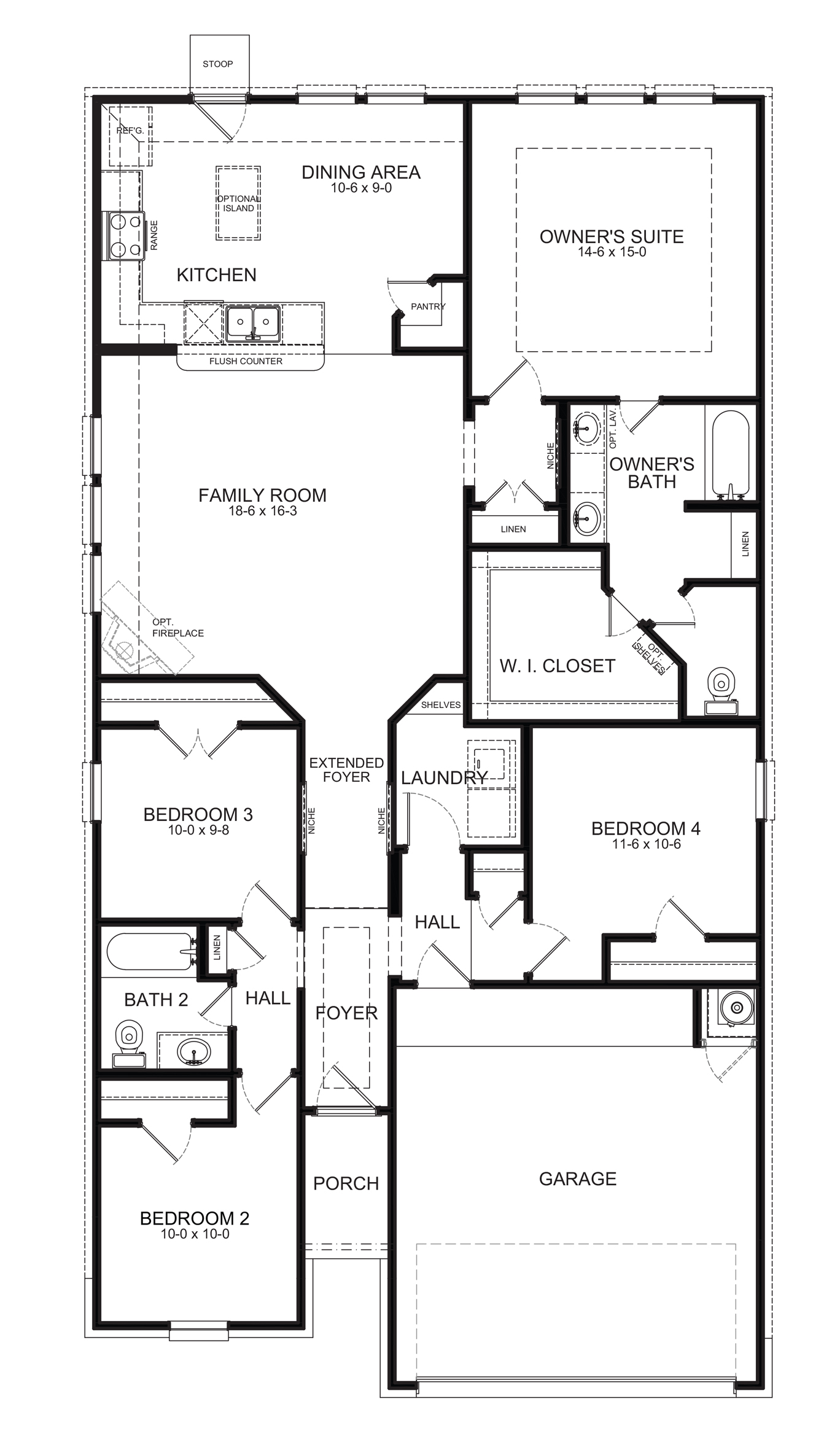 Builder In North Houston - Wilson Floor Plan - First America Homes